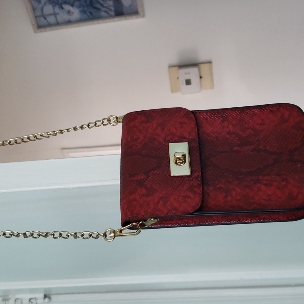 A crossbody phone case.